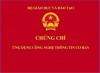 Thông báo nhận chứng chỉ CNTT Cơ bản năm 2025