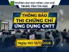 Thông báo thi CNTT tháng 11/2026