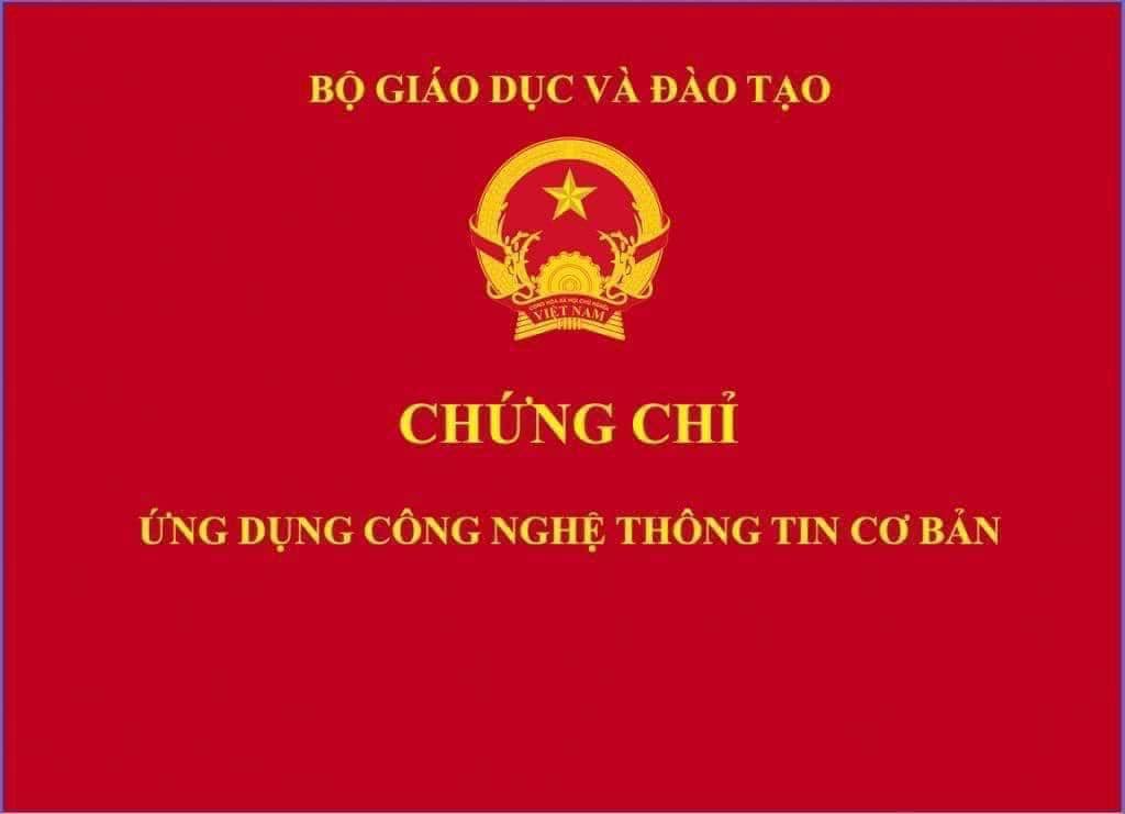 Thông báo nhận chứng chỉ CNTT Cơ bản năm 2025