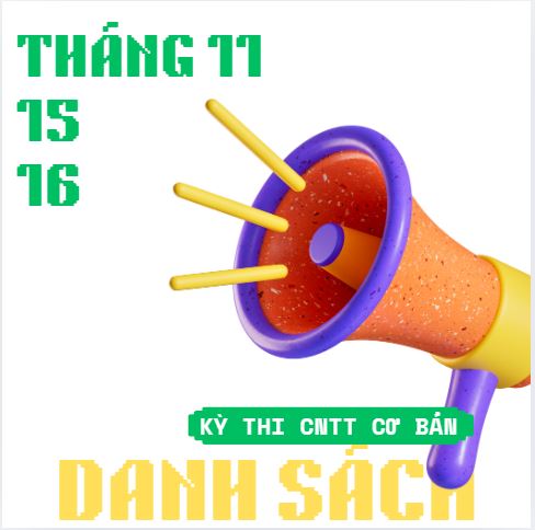 Danh sách thí sinh dự thi CNTT - K50