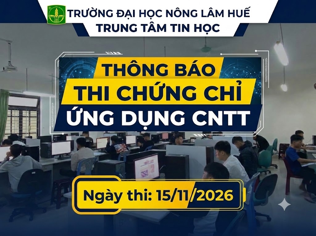Thông báo thi CNTT tháng 11/2026